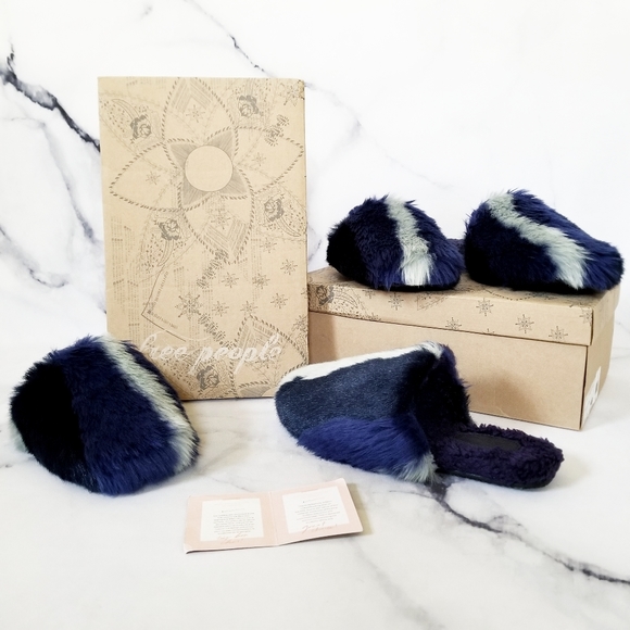 Free People Daylights Slipper in Sapphire Blue - Picture 4 of 15